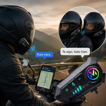 Intercomunicador ™ Y10 | Bluetooth para Casco
