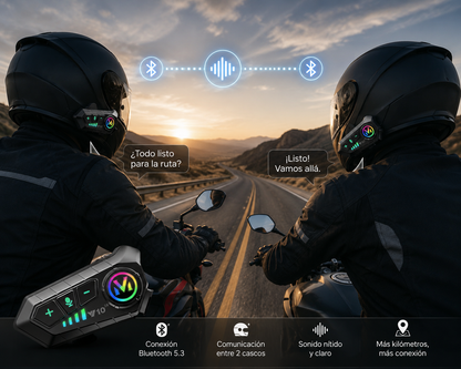 Intercomunicador ™ Y10 | Bluetooth para Casco